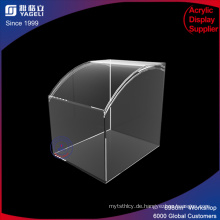 Quadratischer gebogener Oberseiten-Acryl-Vitrine